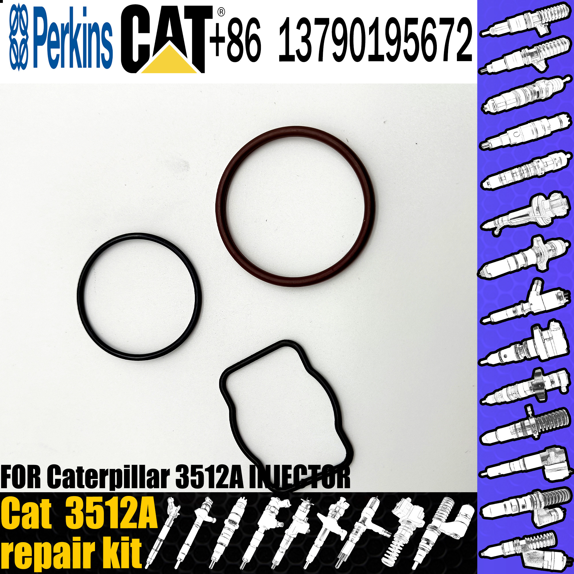 3512A Fuel Injection Line Repair Kit Origional Standard In CAT Excavator