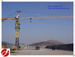 60m long jib length 8t QTZ80-6010 construction site tower crane