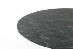 Marble Top Teak Wood Table Round Room Furniture SGS Simple Design 60 Kg