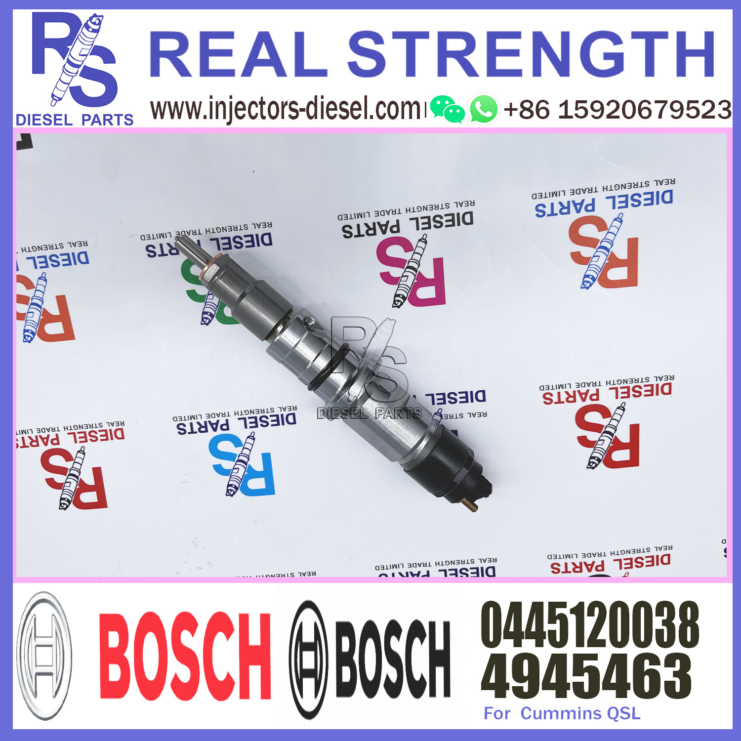 ISLE8.9 QSL diesel fuel injector nozzle common rail injector 0445120133 0445120038 0445120133 3965749 4945463 4993482