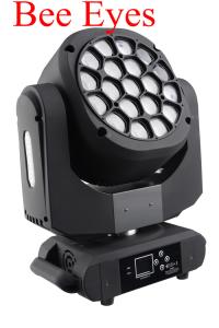 China Beam Wash LED 19 X 15W Bee Eyes 4 In 1 Moving Head With Zoom For Show factory