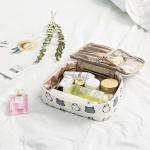 Cartoon Ladies Polyester Cosmetic Bag For Travel