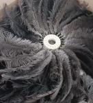 Ostrich Feathers Circular Brush for Car Dust Collecting