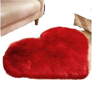 China Soft Plush Sheepskin Floor Mats rug Cushion for Hotel factory