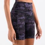 High Waisted Active Yoga Shorts Animal Print Workout Shorts Squat Proof Leopard