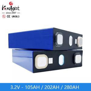 China Lithium Ion Prismatic Lifepo4 Cells 105ah 3.2v Lifepo4 280ah Cells Solar Storage factory