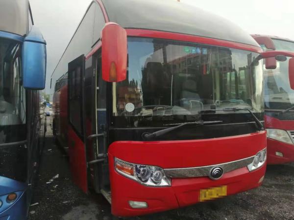Used Yutong Coach ZK6127 55 Seats Left Seerting Airbag Chassis Rear Engine Euro