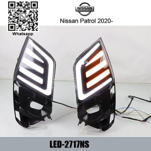 China Nissan Patrol 2020 Car DRL LED Daytime driving turn signal Fog Lights factory