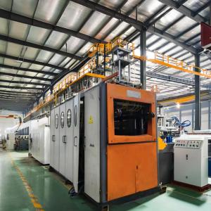 China 420mm Max Forming Depth Plastic Thermoforming Machine with PLC Control Electric Heating 5000kg factory