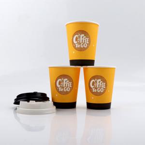 China Printing Single Wall Paper Cups Customized Hot Coffee Paper Cup With Lid factory