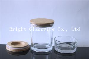 China votive candle holder with wooden lid in China factory