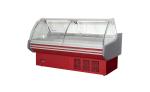 Painted Steel Material Food Display Cooler / Deli Fresh Meat Showcase