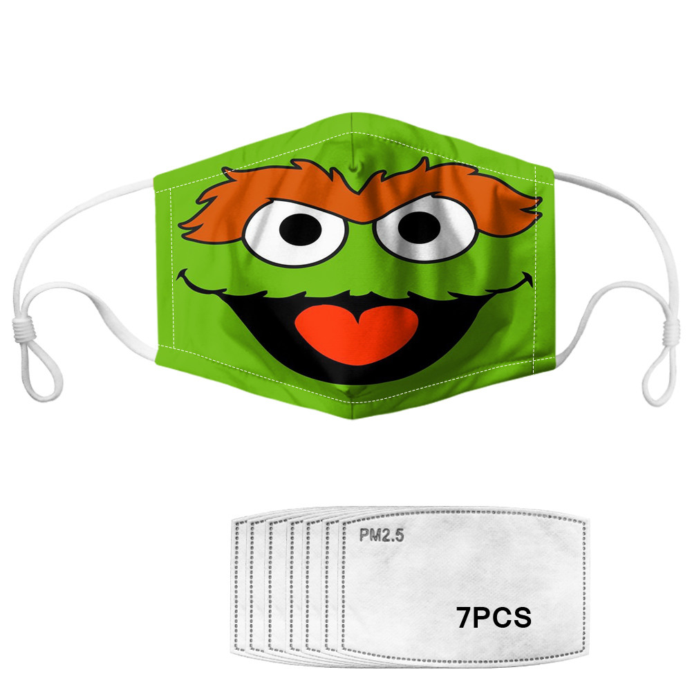 Earloop Style Decorative Cloth Face Mask 17.8cm*13cm For Adults