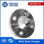 EN1092-01 Weld Neck Raised Face WNRF Flange PN 63 4 Inch Carbon Steel Weld Neck