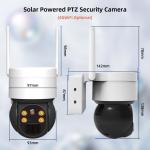 Battery Security Camera Wire Free 3MP Color Night Vision