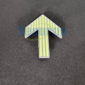 China Photoluminescent Aluminum Direction Arrowsign Glow In The Dark 160x120mm factory
