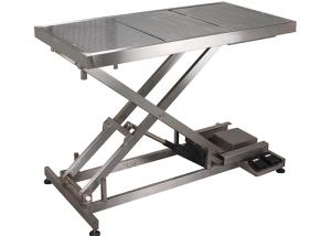 China SUS 304 Veterinary Surgery Table For Pets , Electrical Veterinary Lift Table factory