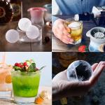 Silicone Freezer Press Sphere Ice Ball Maker Mold Large Round For Whisky Scotch