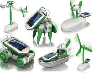 China 6 in 1 DIY Robot Kit Solar Powered Robot For Children Education factory