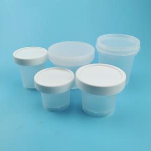 China 100ml Plastic Food Jars With Lid Forest Clear Ice Cream Yogart Container factory