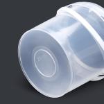 2L Capacity Plastic Pail With Lid for Cheese and Cream Storage Food Grade