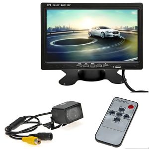 Eco Friendly Car Reverse Camera With LCD Monitor 7 Inch Dashboard Placement