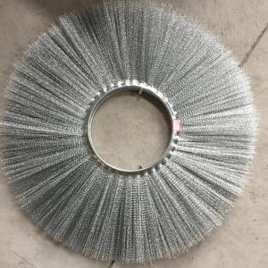 China 188X760mm Steel Wire Mechanical Sweeper Wafer Brushes Replacement factory