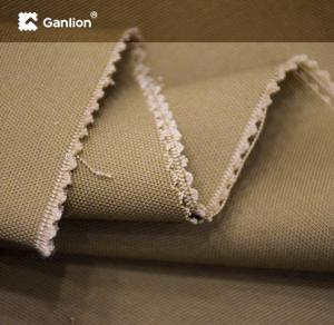 China Tan Cotton Poly Spandex Stretched Workwear Fabric Anti Pilling factory