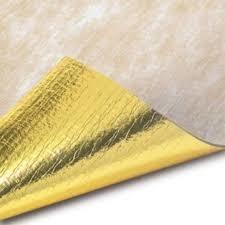China 3mm Thick Rubber Floor Underlayment Gold Foam Underlay For Laminate Flooring factory