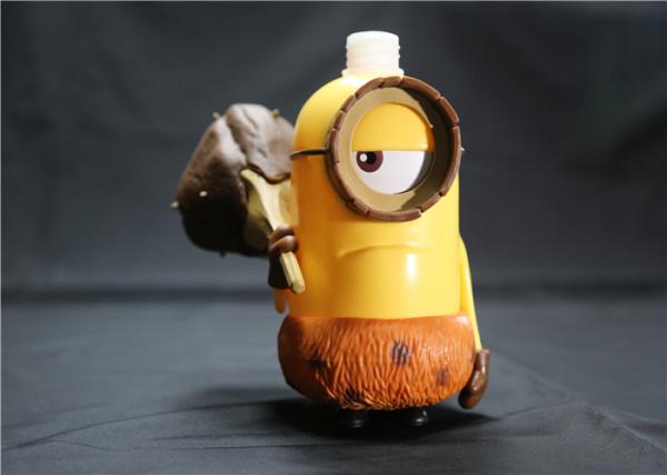Hawail Style Minions Cartoon Shampoo Bottle With Cute Weapon Yellow / Brown