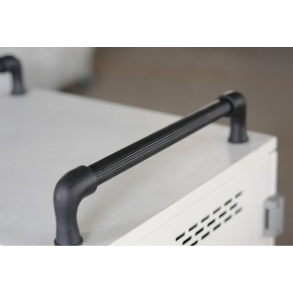 China High Capacity Movable Laptop Tablet Storage & Charging Cart With Steel Material factory