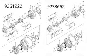 China TEM Rotating Excavator Hydraulic Spare Parts Final Drive Travel Reducer Gearbox Reduction 227-6949 For 320 factory