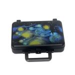 Aluminum Display Box Black Aluminium Magic Prop Storage Case For Magician