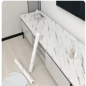 China Waterproof Oil Proof Marble Wallpaper for Desk Top Cover Decoration or Renovation Classic Peel Stick Vinyl Wallpapers factory