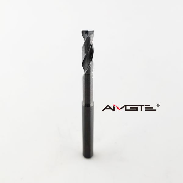 China High Flatness 2 Flutes Carbide Drill Bit For Aluminum Copper Blind Hole Drilling factory