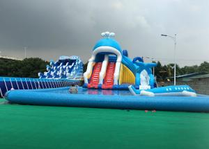 China Animal Inflatable Theme Park , Blow Up Water Park Playground PVC Tarpaulin factory