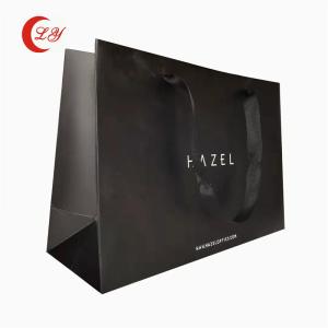 China Eco-Friendly Black Gift Paper Bags with Your Own Logo Made in from Recycled Materials factory