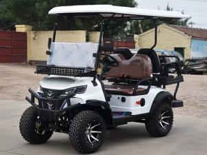 China 2+2 Seats Electric Golf Cart For Ultimate Comfort And Style 6 Seater With Premium Upholstery factory