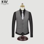 Casual plaid trendy Korean style formal vest business slim vest wedding