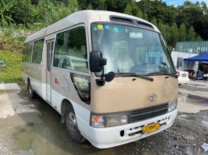 China Toyota Brand Used Coaster Bus 23-30seats 3RZ Toyota Engine Gasoline Used mini Bus Left Steering factory