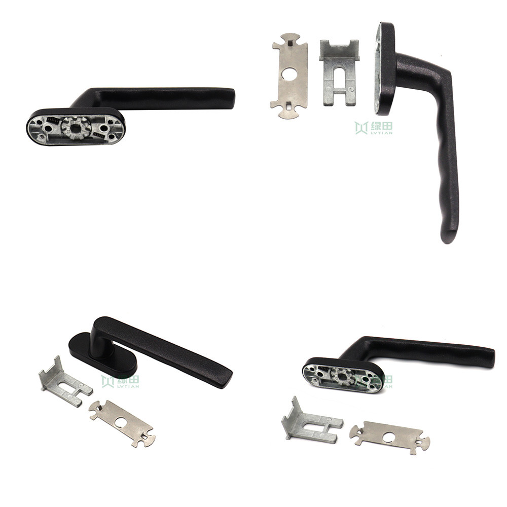 Aluminum Black Sliding Door And Window Handles Simple Style child proof