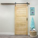 Simple Style Sliding Barn Wood Doors 125cm Width HDF PU Painting
