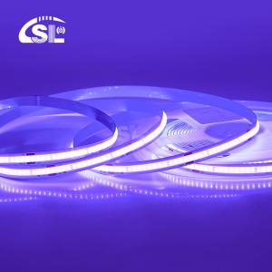 China Experience the Magic of 24VDC Electroplate COB 320Ds 8mm Ra 85 Purple LED Light Strip factory