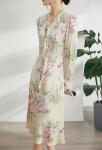 100% Silk 19MM Willows shed tear Women Fashion Dress