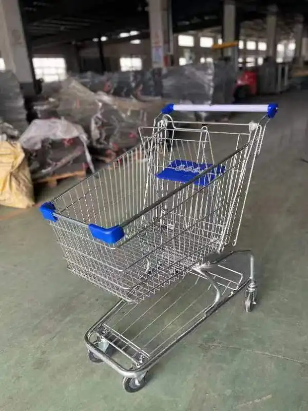 Wholesale Heavy Duty Metal Shopping Trolley Cart Collapsible Shopping Cart