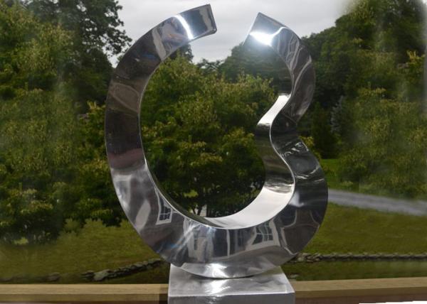 2mm Contemporary Metal Garden Sculptures Stainless Steel Mirror Polished