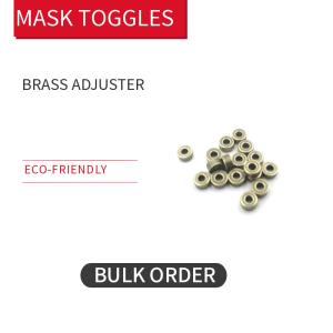 China ABS Antique Brass Plating Toggles For Face Mask 3mm*6mm factory