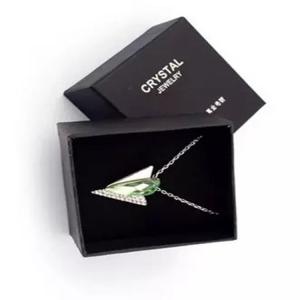 China bespoke crystal jewelry lid and base gift box crystal packaging paper box factory