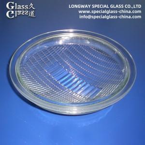 China OEM Moulded Soda Lime Glass Lamp Cover Lens For Outdoor Light factory
