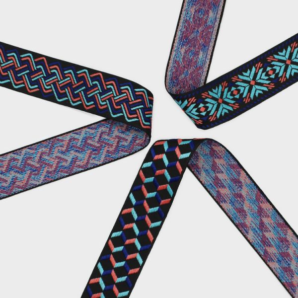 OEKO TEX 5CM Flat Nylon Webbing Trim For Home Textile